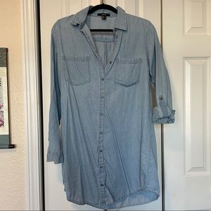 Forever 21 Denim Button Up Dress
